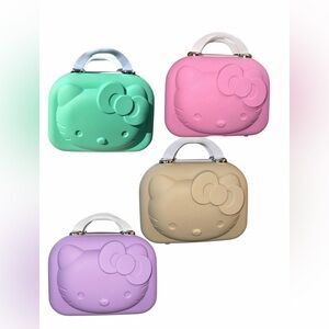 1x NEW-Hello Kitty 12inx12in Hard Case  Suitcase with dual zipper closure.